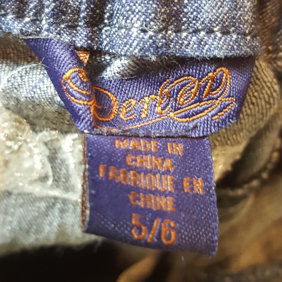 Dereon strapless denim studded romper size 5/6 - Picture 4 of 4